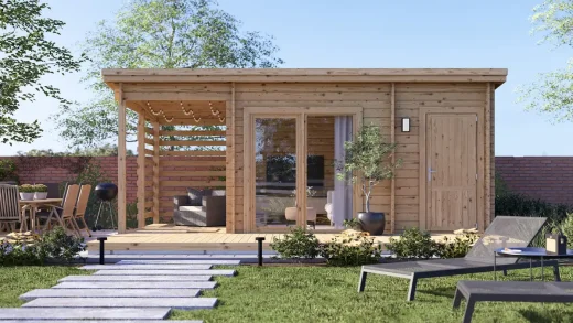 Garden shed architecture Irish landscape design