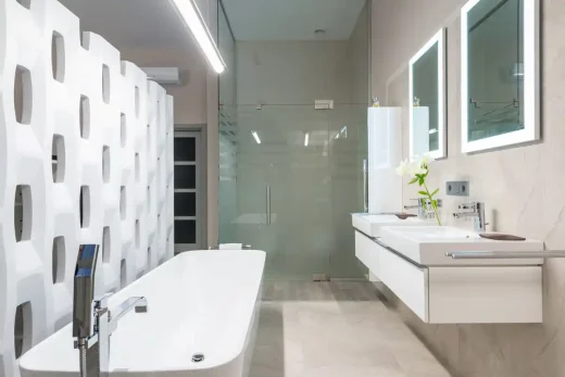 Glass bathroom design home interior style