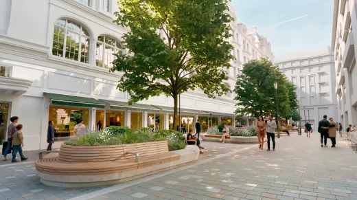 Hans Crescent Knightsbridge public realm renewal London