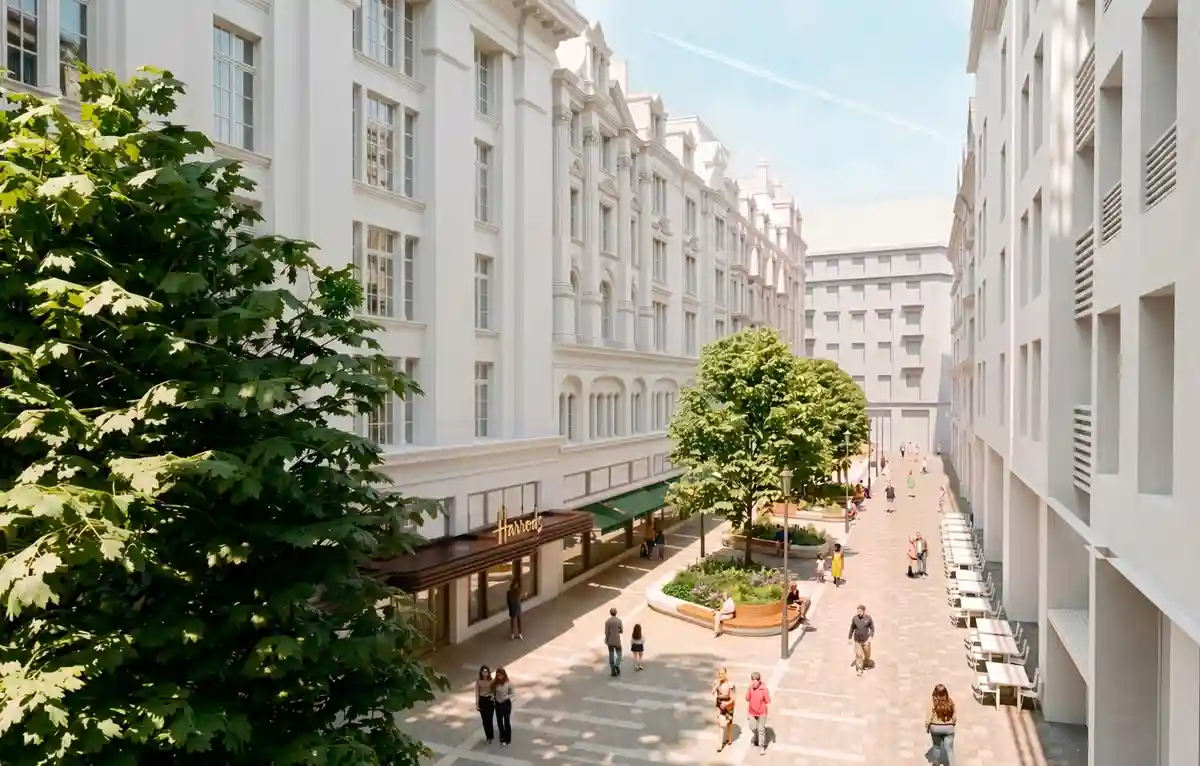 Hans Crescent Knightsbridge public realm design