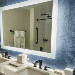 What type of mirror is best for humid bathrooms