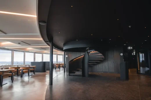 Milky Way dining restaurant, Vilnius TV Tower interior