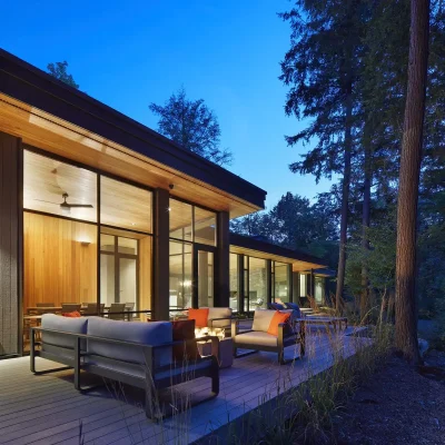 Percy Lake Cottage, Haliburton County, Ontario house terrace