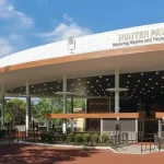 Ravinia Festival outdoor music venue building, USA