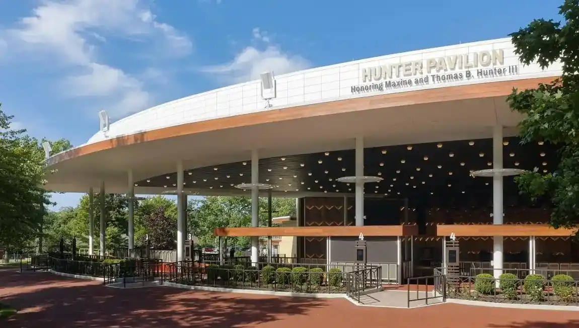 Ravinia Festival outdoor music venue building, USA