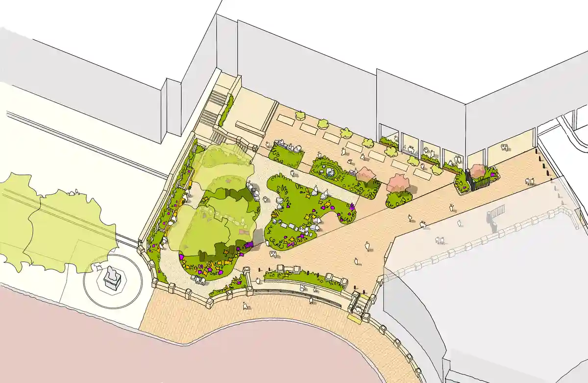 Spring Gardens Piazza London design news