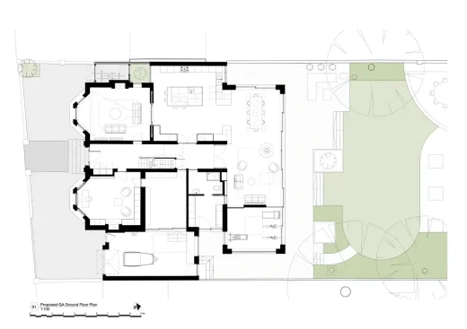 Stanford Villa in Hove home ground floor plan layout