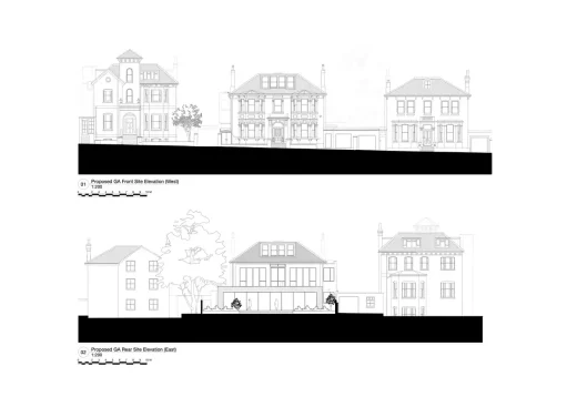 Stanford Villa in Hove, East Sussex house elevations