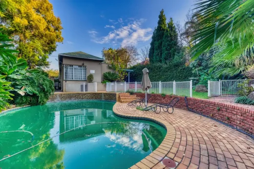 Sustainable property design swimming pool garden