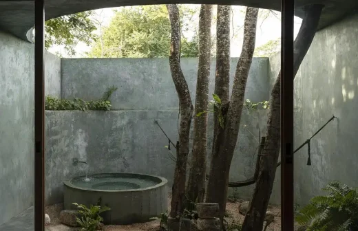 The Green Brutalist Grotto Yucatán Mexico