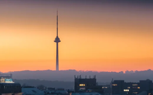 Milky Way dining restaurant, Vilnius TV Tower, Lithuania