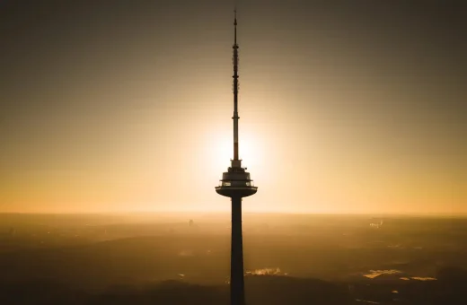 Milky Way dining restaurant, Vilnius TV Tower, Lithuania