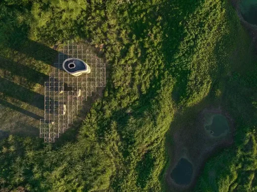 Wetland Caves Pavilion Zhejiang province building
