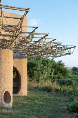 Wetland Caves Pavilion Zhejiang province building