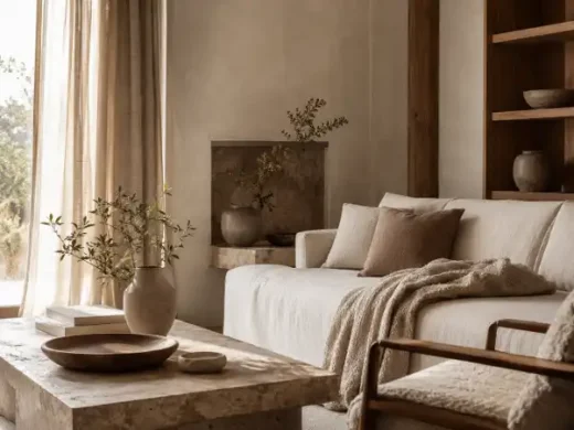 When colour goes quiet, texture dominates interior design